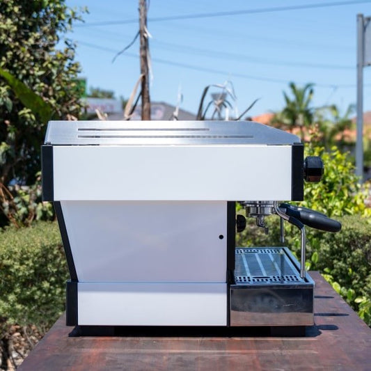 Pre Loved 2 Group Immaculate La Marzocco PB In Gloss White - Australia - Di Pacci