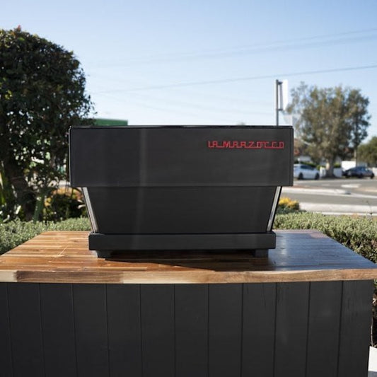 Pre Loved 2 Group La Marzocco Linea AV in Black Coffee Machine - Australia - Di Pacci