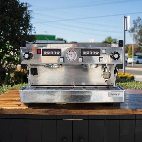Pre Loved 2 Group La Marzocco Linea AV in Black Coffee Machine - Australia - Di Pacci