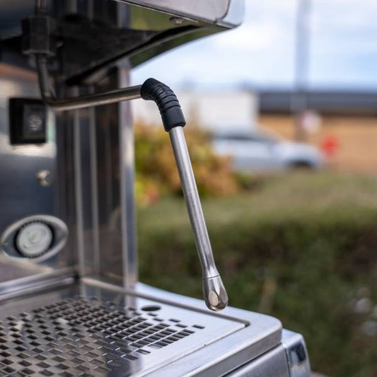 Pre Loved 2 Group Wega Polaris Commercial Coffee Machine In Chrome - Australia - Di Pacci