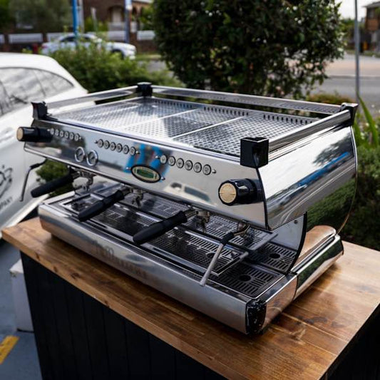 Pre loved 3 Group Chrome La Marzocco GB5 Immaculate Condition - Australia - Di Pacci