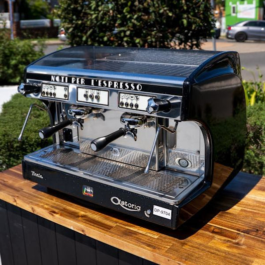 Pre - Loved Astoria Perla 2 Group Coffee Machine – Tall Cup | Black - Australia - Di Pacci