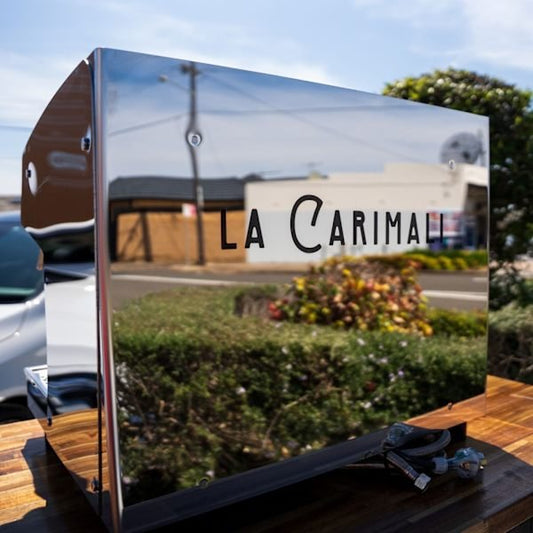 Pre Loved Carimali Pratica 2 group tall cup 15 amp coffee machine - Australia - Di Pacci