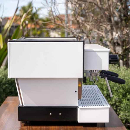 Pre Loved Custom Gloss White 2 Group La Marzocco Linea Coffee Machine - Australia - Di Pacci