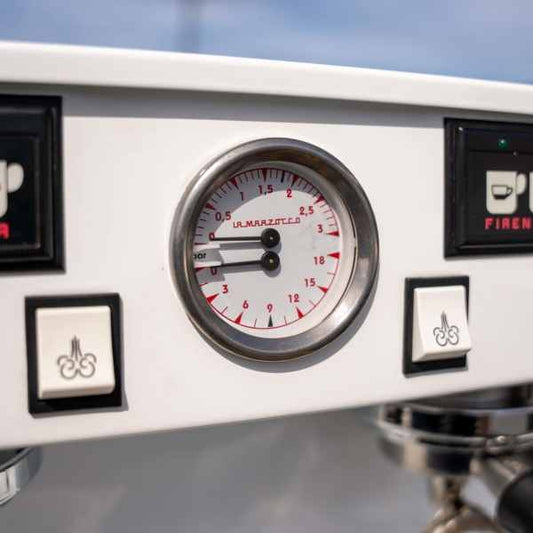 Pre Loved Custom Gloss White 2 Group La Marzocco Linea Coffee Machine - Australia - Di Pacci