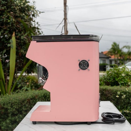 Pre Loved Custom Peach Mythos One Coffee Bean Espresso Grinder - Australia - Di Pacci