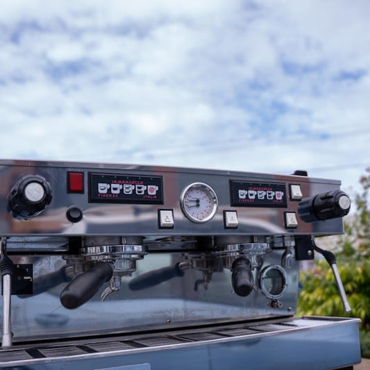 Pre Loved Custom Red 2 Group La Marzocco Linea Av Coffee Machine - Australia - Di Pacci