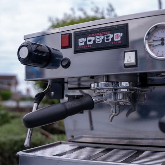 Pre Loved Custom Red 2 Group La Marzocco Linea Av Coffee Machine - Australia - Di Pacci