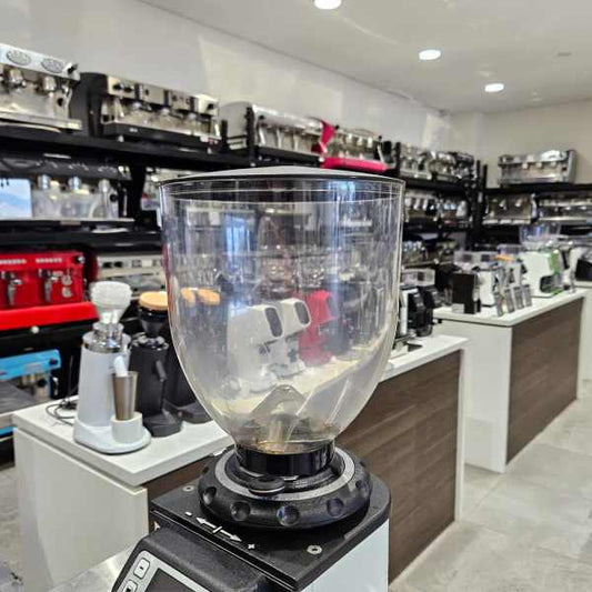 Pre Loved Electric Fast Dk65 Coffee Bean Espresso Grinder In White - Australia - Di Pacci