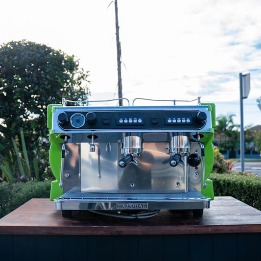 Pre - Loved Expobar Rugerro 2 Group Coffee Machine – Hulk Green - Australia - Di Pacci