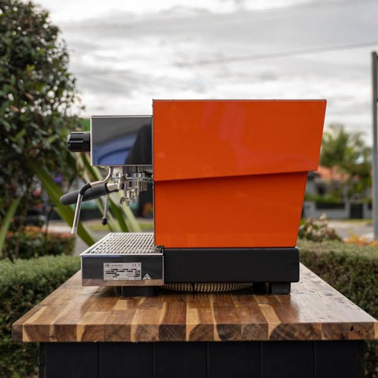 Pre - Loved Fire Orange La Marzocco Linea Classic Tall Cup – 3 Group - Australia - Di Pacci