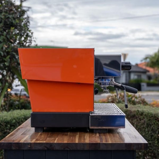 Pre - Loved Fire Orange La Marzocco Linea Classic Tall Cup – 3 Group - Australia - Di Pacci
