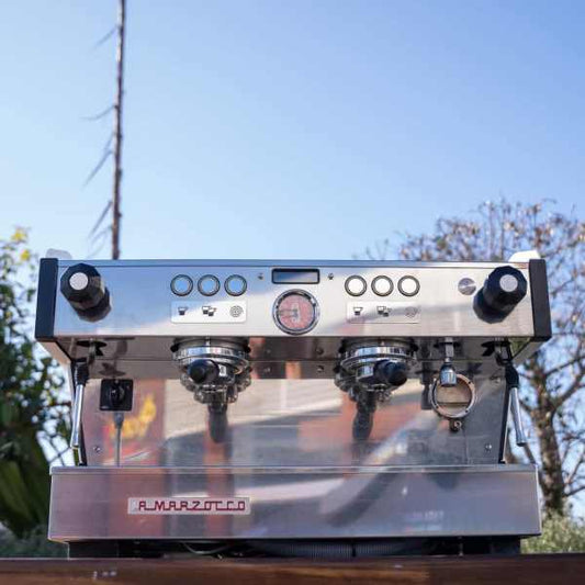 Pre Loved La Marzocco Pb 2 Group In Gloss White Coffee Machine - Australia - Di Pacci