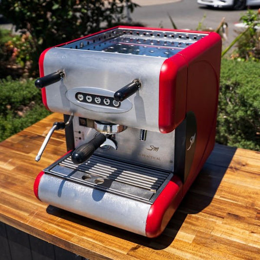 Pre Loved La San marco 85E Plumbed Volumetric Rotary Machine - Australia - Di Pacci
