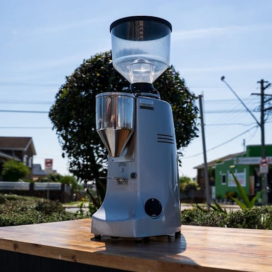 Pre Loved Mazzer Robur Electronic Silver New Burrs - Australia - Di Pacci