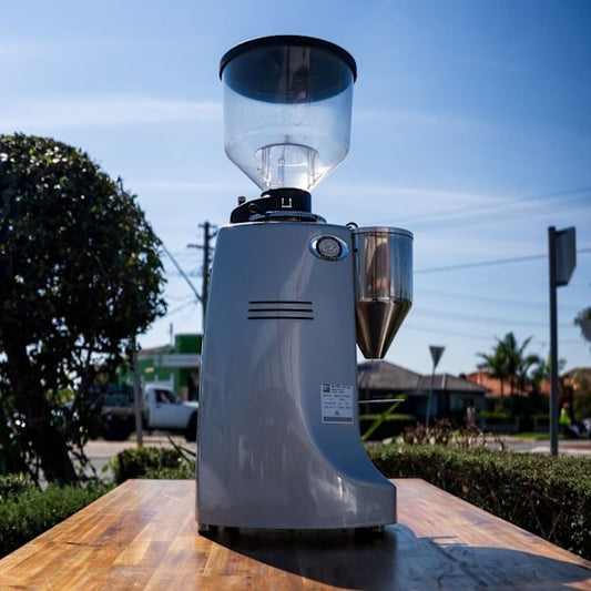 Pre Loved Mazzer Robur Electronic Silver New Burrs - Australia - Di Pacci