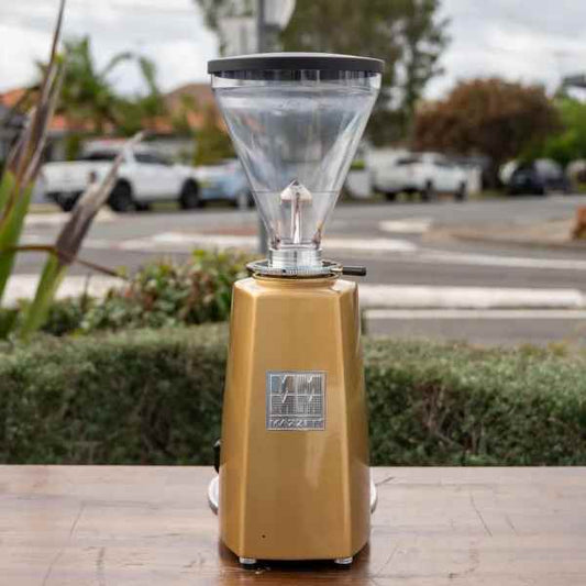 Pre Loved Mazzer Super Jolly Automatic In Gold Espresso Grinder - Australia - Di Pacci