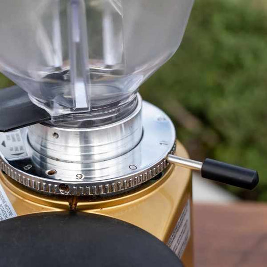 Pre Loved Mazzer Super Jolly Automatic In Gold Espresso Grinder - Australia - Di Pacci