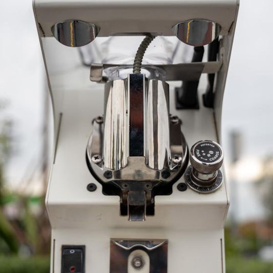 Pre - Loved Mythos One Coffee Grinder – White - Australia - Di Pacci