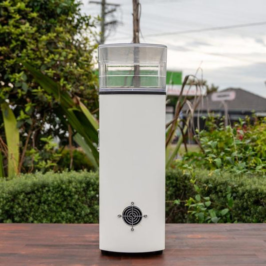 Pre - Loved Mythos One Coffee Grinder – White - Australia - Di Pacci