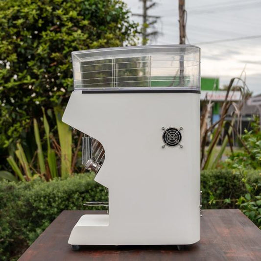 Pre - Loved Mythos One Coffee Grinder – White - Australia - Di Pacci