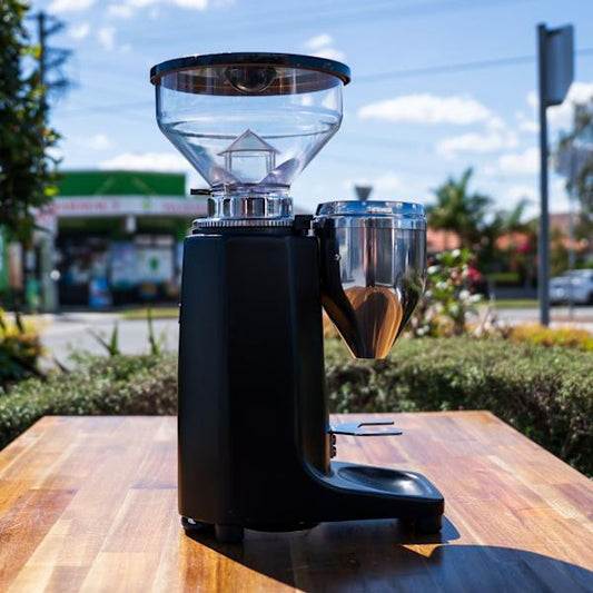 Pre Loved Quamar Q50E Electric Coffee Bean Espresso Grinder - Australia - Di Pacci