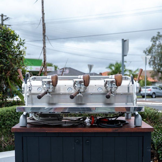 Pre Loved Slayer Espresso 3 Group – Custom White – Excellent Condition - Australia - Di Pacci