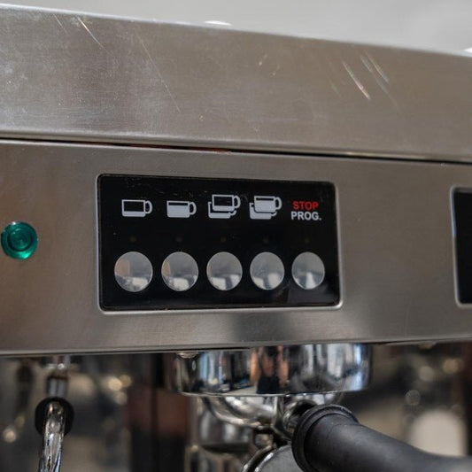 Pre Loved Tall Cup Wega Polaris Commercial Coffee Machine In Chrome - Australia - Di Pacci
