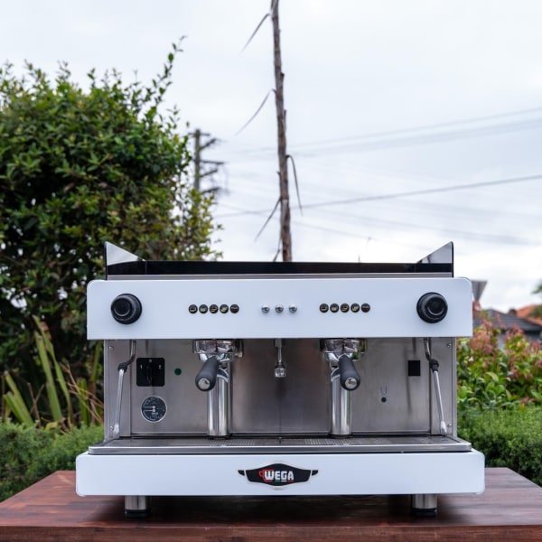 Pre Loved Wega Pegaso In White 2 Group Commercial Coffee Machine - Australia - Di Pacci