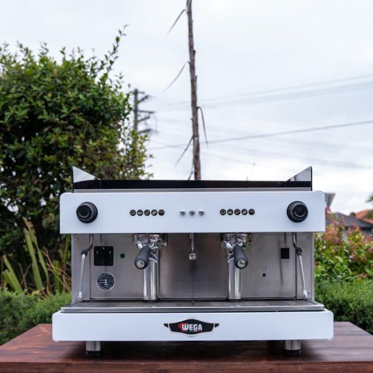Pre Loved Wega Pegaso In White 2 Group Commercial Coffee Machine - Australia - Di Pacci