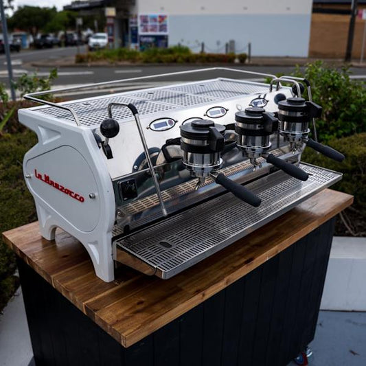 Pre - Owned La Marzocco Strada EP – 3 Group (White, Fully Restored) - Australia - Di Pacci