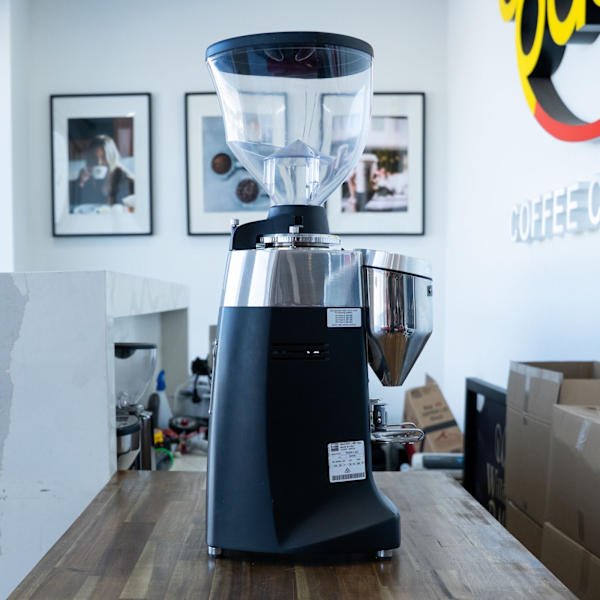 Pre - Owned Mazzer Robur S Electric Coffee Grinder Black Commercial - Australia - Di Pacci