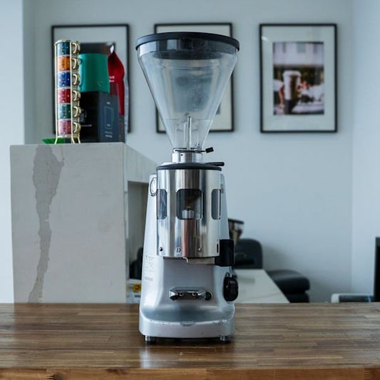 Pre - Owned Mazzer Super Jolly Automatic Grinder Silver Commercial - Australia - Di Pacci