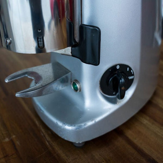 Pre - Owned Mazzer Super Jolly Automatic Grinder Silver Commercial - Australia - Di Pacci