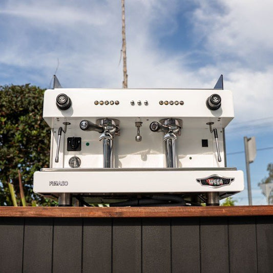 Pre - Owned Wega Pegaso 2 Group Coffee Machine – Custom White – New Touchpad Model - Australia - Di Pacci