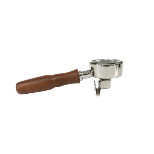 Precision Double Spout Walnut Portafilter - Australia - Di Pacci
