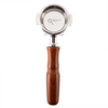 Precision Double Spout Walnut Portafilter - Australia - Di Pacci