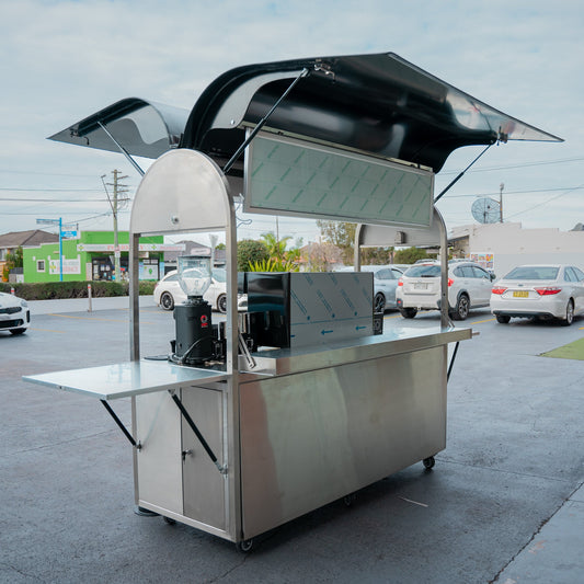 PRECISION LARGE LOCKABLE COFFEE CART PACKAGE WITH GAGGIA VETRO 3 GROUP & DIP DKS - 65 - Australia - Di Pacci