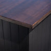 Provincial Coffee Cart (Black & Dark Wood)