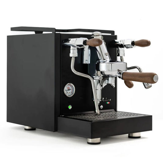 Quick Mill RUBINO Heat Exchange Coffee Machine - Black & Timber - Australia - Di Pacci