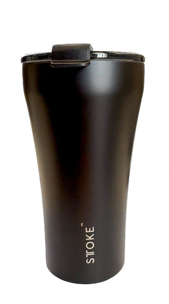 Sttoke Ceramic Reusable Cup 12 Oz - Luxe Black - Australia - Di Pacci