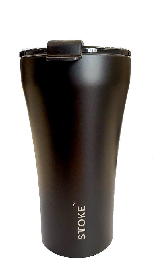 Sttoke Ceramic Reusable Cup 12 Oz - Luxe Black - Australia - Di Pacci