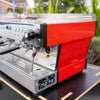STUNNING 3 GROUP LA MARZOCCO PB FERRARI RED COFFEE MACHINE