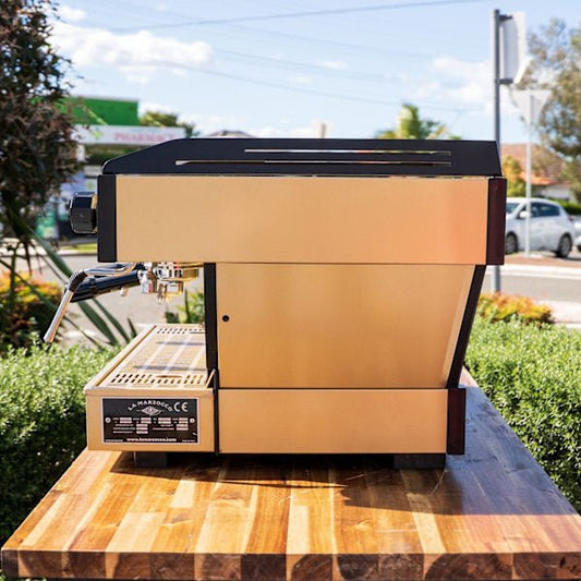 Stunning Custom Fire Gold La Marzocco PB 2 Group – Pre - Loved - Australia - Di Pacci