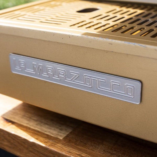 Stunning Custom Fire Gold La Marzocco PB 2 Group – Pre - Loved - Australia - Di Pacci