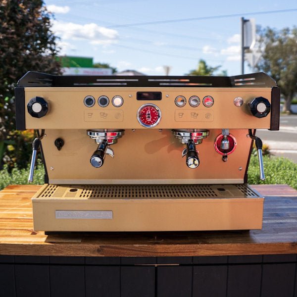Stunning Custom Fire Gold La Marzocco PB 2 Group – Pre - Loved - Australia - Di Pacci