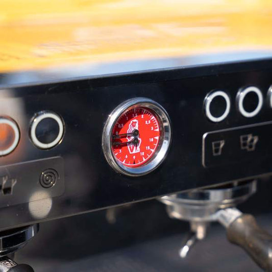 Stunning Custom Yellow & Chrome 3 Group La Marzocco PB COFFEE MACHINE - Australia - Di Pacci