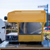 Stunning Custom Yellow & Chrome 3 Group La Marzocco PB COFFEE MACHINE - Australia - Di Pacci