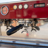 Stunning Immaculate Custom 3 Group La Marzocco PB In Candy Apple Red - Australia - Di Pacci
