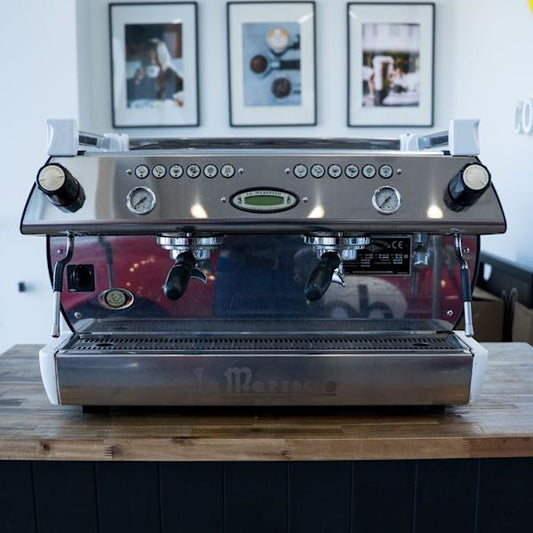 Stunning Pre Loved La Marzocco GB5 2 Group In Gloss White - Australia - Di Pacci
